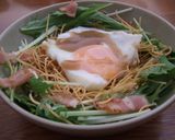 パリ麺の巣篭もり目玉焼きサラダ作り方4写真