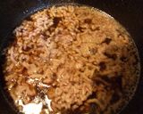 キノコと豚ミンチの玉子とじ丼作り方1写真