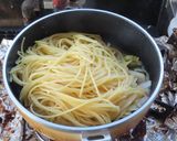 ベーコン白菜キクラゲ青唐辛子の中華パスタ作り方11写真