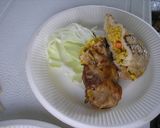 バーベキューに♪豚肉のカレーピラフはさみ作り方4写真