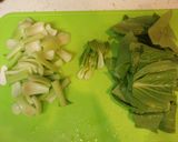 豚肉と青梗菜のミルクスープ作り方1写真