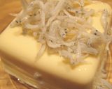 自由自在な冷ややっこ1ちりめんオリーブ塩作り方1写真