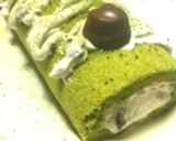 しっと〜り＊抹茶ロールあん生クリーム＊作り方13写真