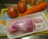 野菜も美味しい、豚のすね肉のポトフ作り方1写真