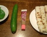 きゅうりinちくわの梅しそマヨソース☆作り方1写真