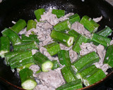 【農家のレシピ】オクラと豚肉のカレー炒め作り方2写真