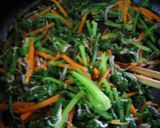 大根菜とにんじんとじゃこの炒め物作り方4写真