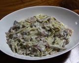 天然舞茸のクリームスパゲッティー作り方6写真