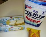 水切りヨーグルトで♪簡単レアチーズケーキ作り方1写真