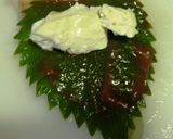 キスの梅しそ豆腐巻き作り方1写真