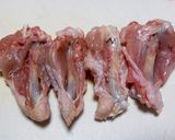 手羽元とさつまいものこく煮～青しそ風味作り方1写真