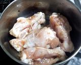 手羽元とさつまいものこく煮～青しそ風味作り方3写真