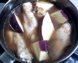 手羽元とさつまいものこく煮～青しそ風味作り方4写真