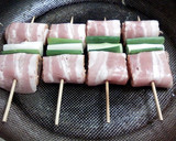 ささみベーコン巻きのねぎま　～焼き鳥～作り方3写真