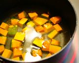 ✿かぼちゃの胡麻きな粉和え✿作り方1写真