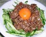 牛肉のたたきＤＥ★焼肉屋さんの本格ユッケ作り方3写真