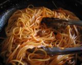 キノコのナポリタンin食べるラー油作り方8写真