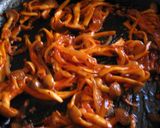 キノコのナポリタンin食べるラー油作り方6写真