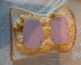 レンジ炒りたまのフィッシュバーグトースト作り方6写真