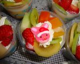カッププリンでクリスマスケーキ♪作り方3写真