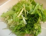 鶏肉と水菜のスープパスタ(*´∇`)ノ作り方4写真