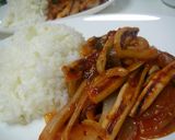 韓国　イカの辛炒め　　オジンオポックム作り方4写真