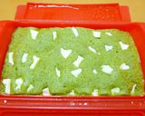 ＊ルクエde抹茶ホワイトチョコ蒸しケーキ作り方3写真
