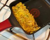 【簡単朝食】キャベツ千切卵のホットサンド作り方2写真
