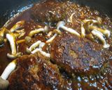 ソースが美味しい！煮込み蓮根ハンバーグ！作り方5写真
