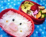 時間なくても可愛キャラ弁✿ブタさんお弁㌧作り方3写真
