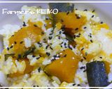 【農家のレシピ】かぼちゃご飯作り方5写真