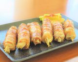 豚バラ肉と白髪ねぎの梅味噌巻き作り方4写真