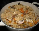 鍋炊き。きのこご飯作り方5写真