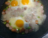 お父さんが作った✨ウインナーの花の卵焼き作り方39写真