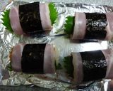 ごま風味オクラとちくわのベーコン巻き作り方5写真