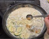 生クリーム不使用！夏野菜とシラスのクリームパスタ作り方5写真