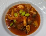冷凍エビと冷凍ムール貝のトマト煮込み作り方5写真