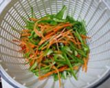 水菜としらすの生野菜サラダ作り方2写真
