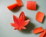 にんじんの紅葉(飾り切り)作り方3写真