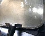 ちじみ風ニラ納豆はさみ焼。作り方10写真