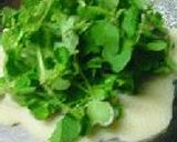 ちじみ風ニラ納豆はさみ焼。作り方12写真