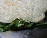 ちじみ風ニラ納豆はさみ焼。作り方18写真