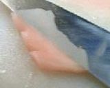 ちじみ風ニラ納豆はさみ焼。作り方24写真