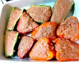 ３色ピーマンの肉詰め♪隠し味はみそ☆作り方5写真