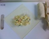 茹で卵と野菜の春巻き作り方2写真