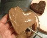 二人で食べるハートのチョコケーキ作り方6写真