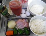 巻かないまんまるオムライス♪作り方1写真