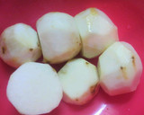 さといもと豚肉の煮物作り方1写真