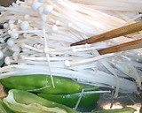 しし唐とえのき茸の炒め海苔和え作り方3写真