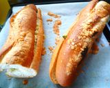 チーズとルッコラを味わうバゲット作り方5写真